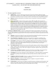 Attachment 2 Master Service Agreement Terms and Conditions - Sample - County of Kern, California, Page 8