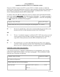 Document preview: Attachment 4 Darfur Contracting Act Certification - County of Kern, California