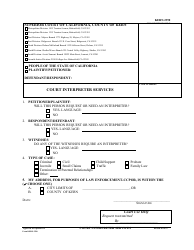 Document preview: Form KERN-2390 Court Interpreter Services - County of Kern, California