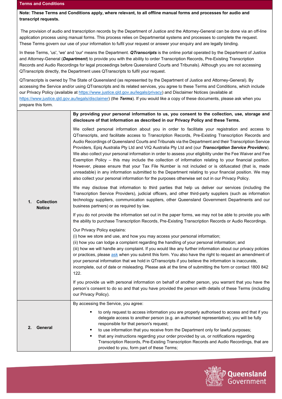 Request for Transcript - Victim of a Personal Offence - Queensland, Australia, Page 5