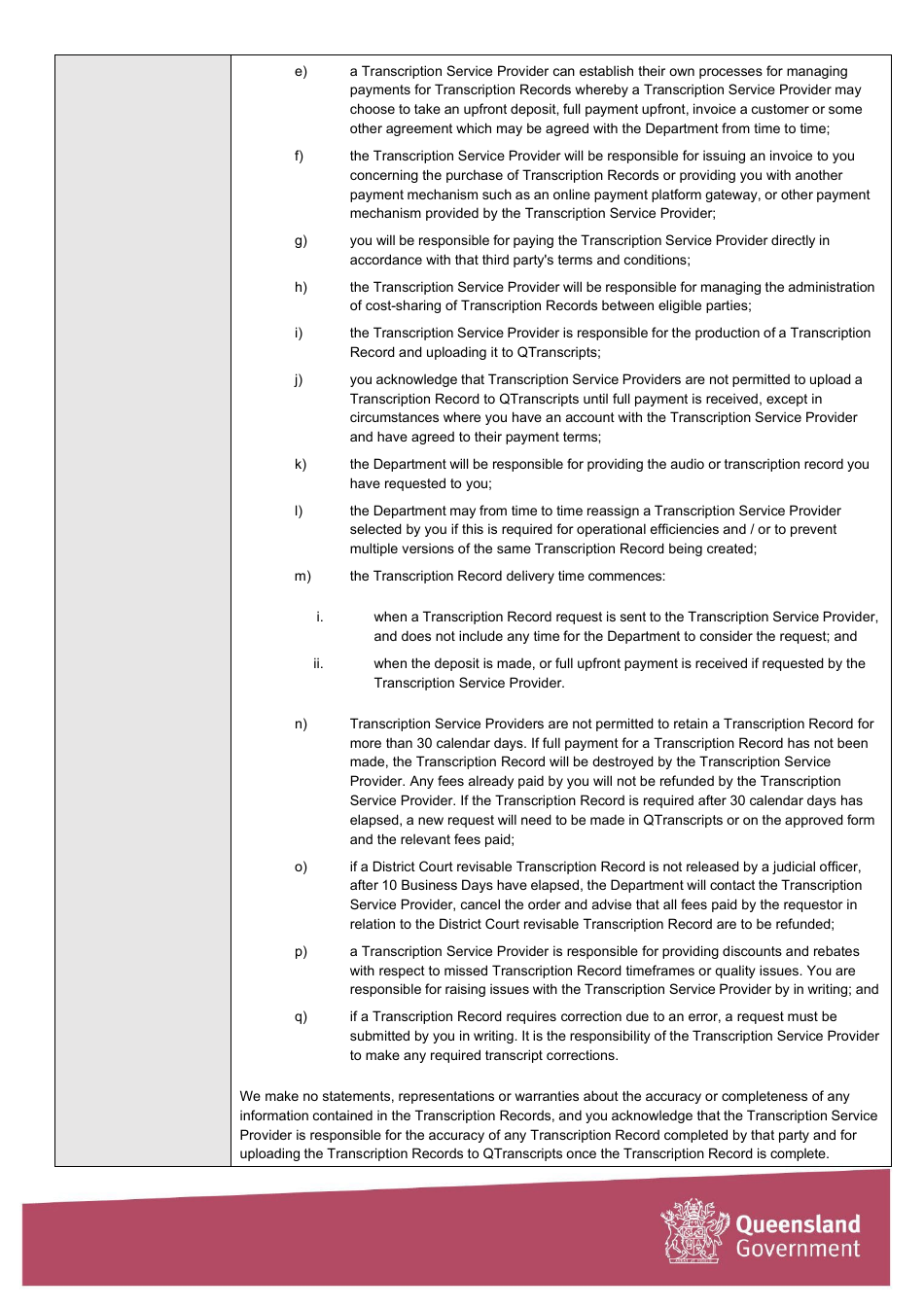 Request for Transcript - Cost Sharing - Queensland, Australia, Page 8
