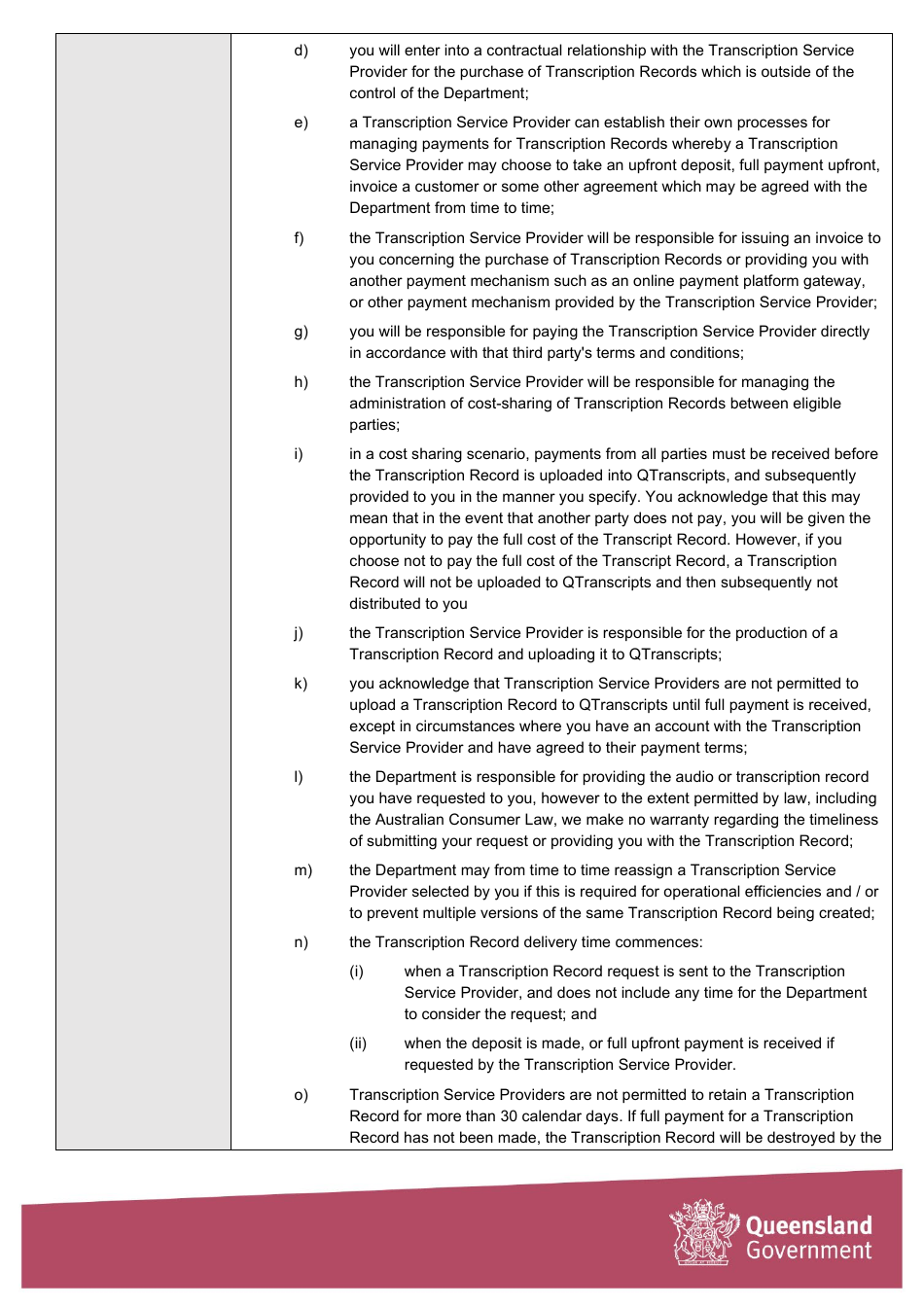 Request for Transcript  Financial Hardship Fee Waiver Application Form - Queensland, Australia, Page 10