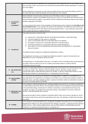 Request for Transcript &amp; Financial Hardship Fee Waiver Application Form - Queensland, Australia, Page 12