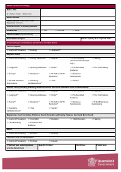 Request for Transcript &amp; Financial Hardship Fee Waiver Application Form - Queensland, Australia, Page 2