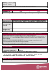 Request for Transcript &amp; Financial Hardship Fee Waiver Application Form - Queensland, Australia, Page 3