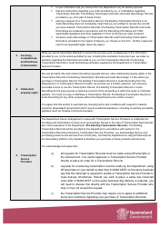 Request for Transcript &amp; Financial Hardship Fee Waiver Application Form - Queensland, Australia, Page 9