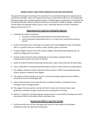Document preview: Anoka County Long-term Training Policies and Procedures - Minnesota