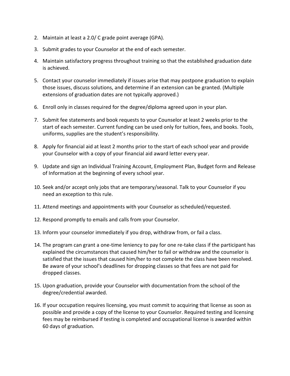 Anoka County Long-term Training Policies and Procedures - Minnesota, Page 2