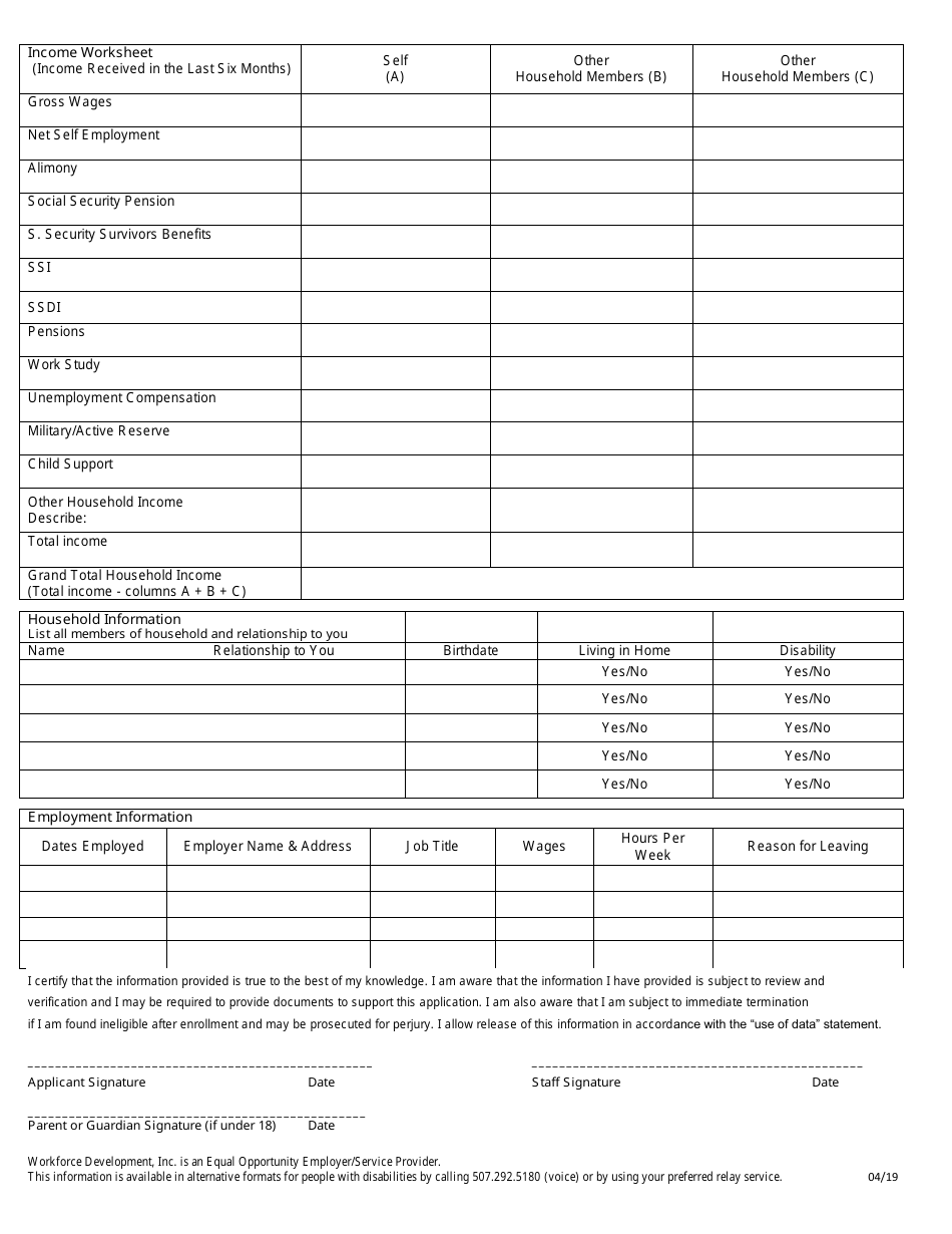 Youth Application - Minnesota, Page 3