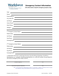Document preview: Emergency Contact Information - Minnesota
