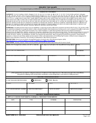 NGB Form 22-3 Request for Waiver