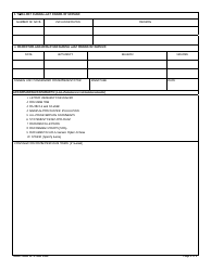 NGB Form 22-3 Request for Waiver, Page 2