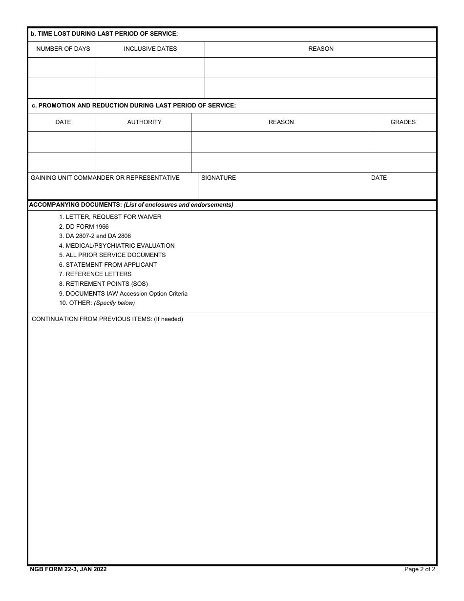 Ngb Form 22 3 Fill Out Sign Online And Download Fillable Pdf