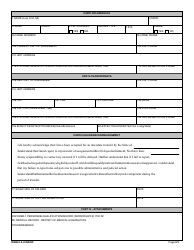 NGB Form 22-5 Addendum to DD Form 4 - Approval and Acceptance by Service Representative for Interstate Transfer in the Army National Guard, Page 2