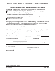 Formulario AFF-1 Declaracion Jurada De Beneficios Por Fallecimiento De La Compensacion Del Trabajador - New York (Spanish), Page 10