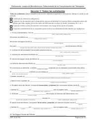 Formulario AFF-1 Declaracion Jurada De Beneficios Por Fallecimiento De La Compensacion Del Trabajador - New York (Spanish), Page 3