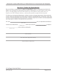 Formulario AFF-1 Declaracion Jurada De Beneficios Por Fallecimiento De La Compensacion Del Trabajador - New York (Spanish), Page 9