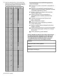 Form UCT-673-E Nonprofit Organization Employer&#039;s Report - Wisconsin, Page 2