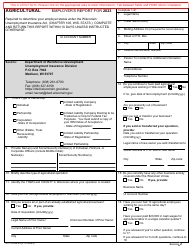 Form UCT-5334-E Agricultural Employer&#039;s Report - Wisconsin