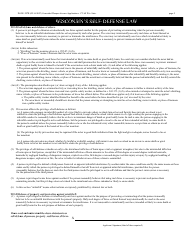 Form DJ-LE-287R Renewal Application for Concealed Weapon License - Wisconsin, Page 4