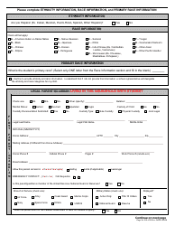 Form SIS-10W Student Enrollment Form - Hawaii, Page 2