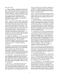 Instructions for Form LM-4 Labor Organization Annual Report, Page 5