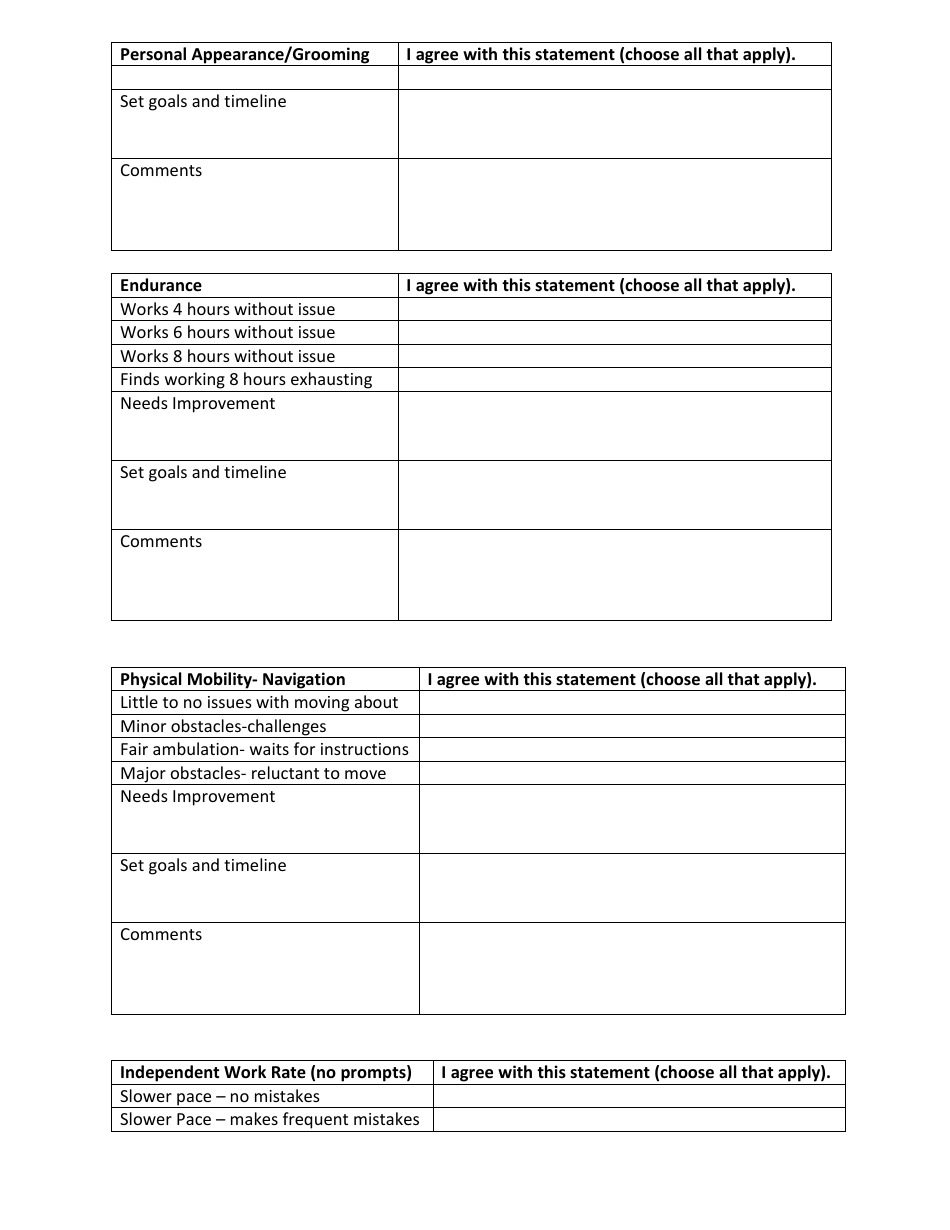 On-The-Job Training (Ojt) Evaluation Form - Business Enterprises Program (Bep) - Minnesota, Page 7