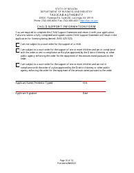 Application for Taxicab Driver Permit - Nevada, Page 10