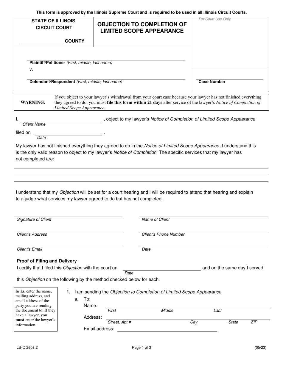 Form LS O2603 2 Fill Out Sign Online and Download Fillable PDF Form LS O2603 2 Fill Out Sign Online and Download Fillable PDF