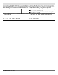 VA Form 40-10007 Application for Pre-need Determination of Eligibility for Burial in a VA National Cemetery, Page 2