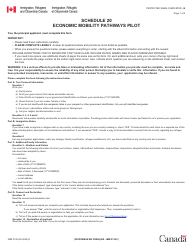 Form IMM0138 Schedule 20 Economic Mobility Pathways Pilot - Canada