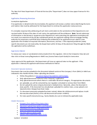 New Application Checklist (Company) - Ny Reverse Mortgage Lending (Dual) Authority - New York, Page 2
