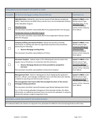 New Application Checklist (Company) - Ny Reverse Mortgage Lending (Dual) Authority - New York, Page 7