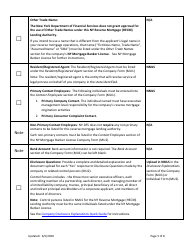 New Application Checklist (Company) - Ny Reverse Mortgage (Hecm) Lending Authority - New York, Page 5