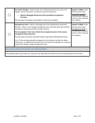 New Application Checklist (Company) - Ny Reverse Mortgage (Hecm) Lending Authority - New York, Page 7