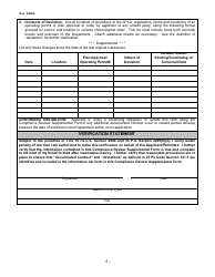 Air Pollution Control Act Compliance Review Supplemental Form - City of Philadelphia, Pennsylvania, Page 5