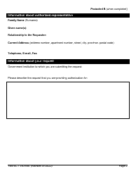 Form TBS/SCT350-55E Authorizing a Personal Information Request to Be Made on Your Behalf Form - Canada, Page 2