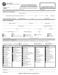 Document preview: Form IL482-1039 Communicable Diseases Laboratory Test Requisition - Illinois