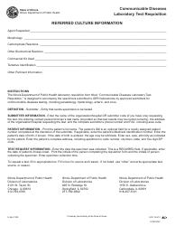 Form IL482-1039 Communicable Diseases Laboratory Test Requisition - Illinois, Page 2