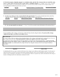 Vaccine Passport Prohibition Intake Questionnaire - Utah, Page 3