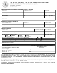 Document preview: Form SFN14493 Application for Aerial Application for Pesticide Over a City - North Dakota
