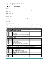 Form 734-5376 Bridge Cad Review Checklist - Oregon