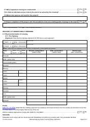 Form 735-9202 Railroad-Highway Public Crossing Safety Application - Oregon, Page 3