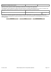 Form 735-9202 Railroad-Highway Public Crossing Safety Application - Oregon, Page 7