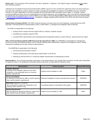CBP Form 0078 Background Investigation Requirements Determination (Bird) Document, Page 2