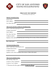 Fire Flow Test Report - City of San Antonio, Texas, Page 4