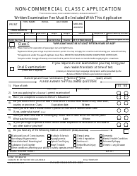 Form MVE-64 Non-commercial Class C Application - Maine