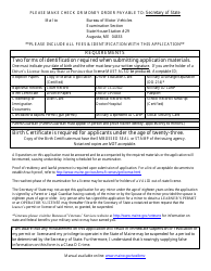 Form MVE-64 Non-commercial Class C Application - Maine, Page 2
