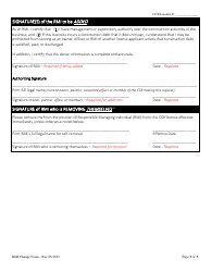 Responsible Managing Individual (Rmi) Change Request Form - Oregon, Page 3