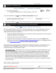 Flagging Contractor License Application for Sole Proprietorship - Oregon, Page 5